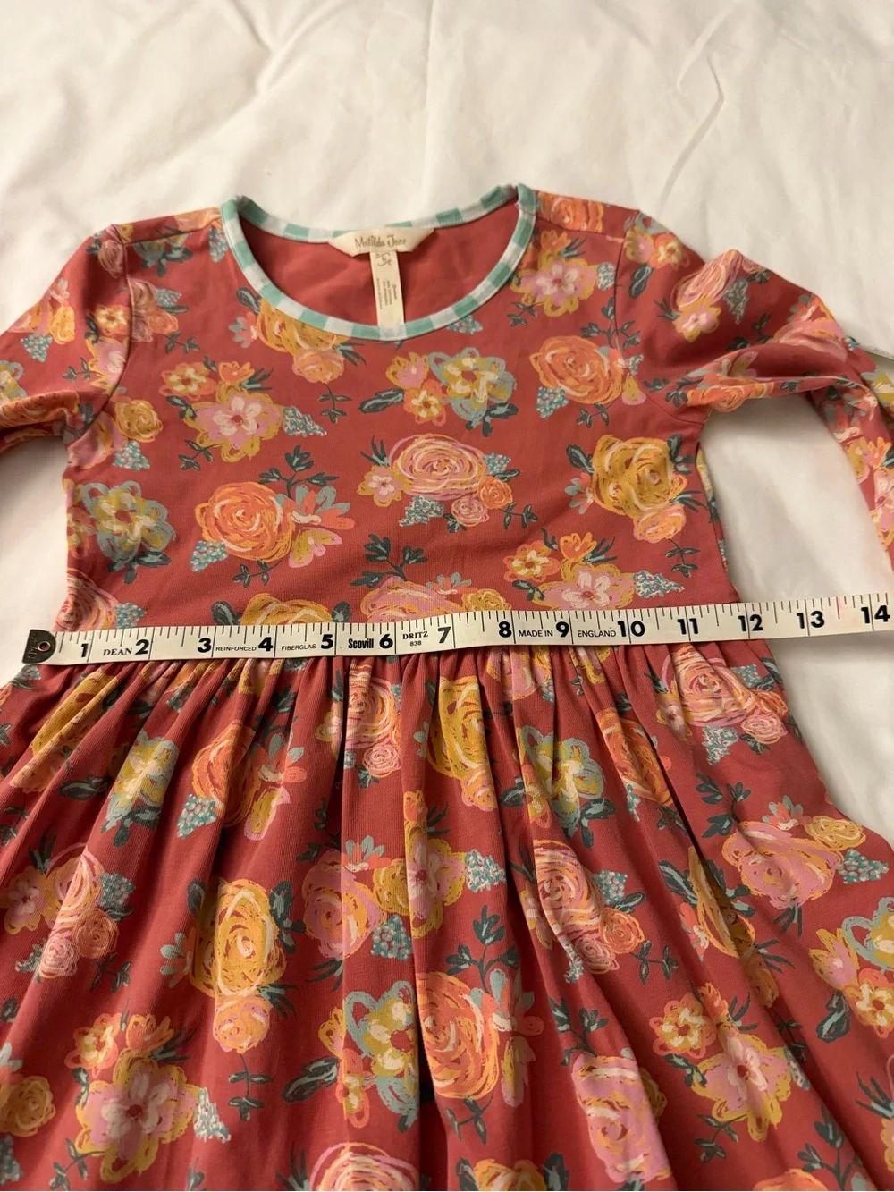 Matilda Jane Girls Floral Ruffle Dress w/ Matching Leggings